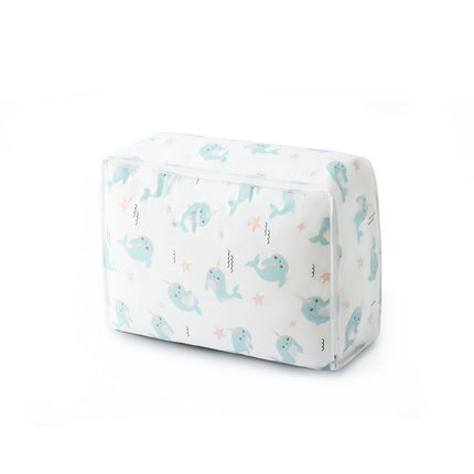 Blanket Storage Bags for Closet and Under Bed, Quilt Organizer in Small, Large and Extra Large Sizes with 4 Printed Designs