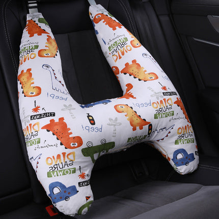 Kids Car Travel Pillow, Seat Belt Cushion with Soft Plush Padding, 14 Designs, for Children on Long Car Rides