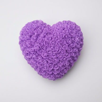 Rose Heart Display for Tabletop Decoration | Artificial Flower Gift for Mother's Day and Special Occasions
