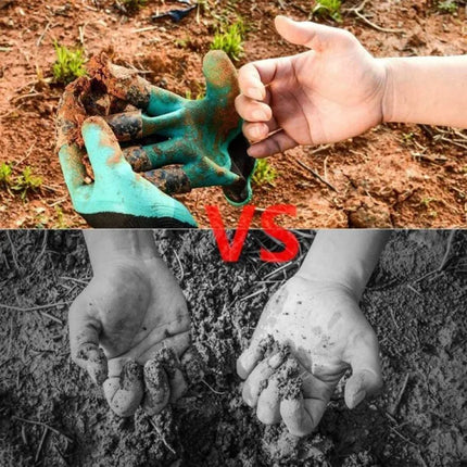 Garden Claw Gloves with Built In Digging Claw Tips, Waterproof Breathable Gloves for Planting