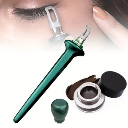 Eyeliner Stamp Set, Liquid Wing Eyeliner Stamp for Matching Cat Eye Wings, Quick Press On Application, Black or Brown