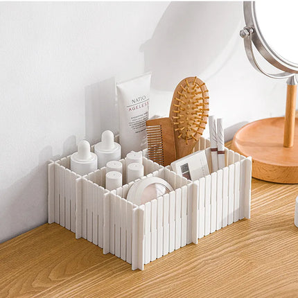 Adjustable Drawer Dividers, Snap Together Organizer Set in 2 Color Options for Clothes, Makeup and Desks