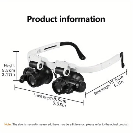 Lighted Magnifying Glass, Hands Free Craft Magnifier for Jewelry and Coin Collecting – image 9