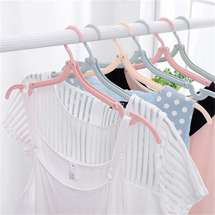 Portable Folding Hangers with Space-Saving Design | Versatile Clothes Organizer for Travel and Home