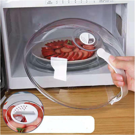 Microwave Splatter Cover for Plates and Bowls, Food Lid Guard that Catches Grease and Keeps Leftovers Moist