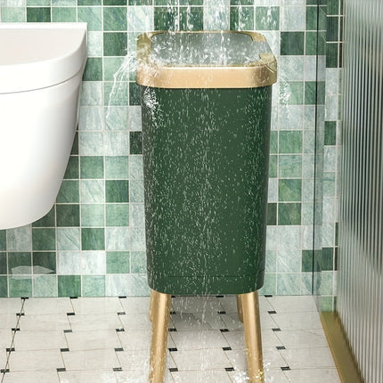 15L Odour-Sealing Trash Can with Flip-Top Lid | Modern Waste Bin for Kitchen and Bathroom Organization