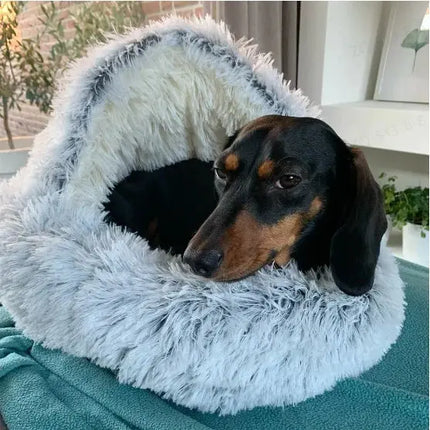 Pet Beds, Warm Pet Bed with Anti Slip Bottom, Washable Pet Cave for Sleeping and Napping