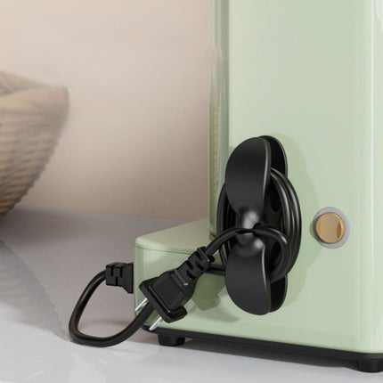 Adhesive Cord Organizer with Adjustable Slots, Cable Management Clips for Desk, Wall and Home in Black, Grey or White