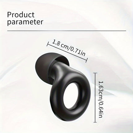 Reusable Silicone Ear Plugs for Noise Reduction | Comfortable Earbuds for Sleep, Study, and Travel
