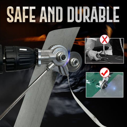 Sheet Metal Cutter Drill Attachment