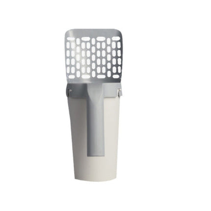 Cat Litter Scoop with Built In Sealed Waste Container and Bag Roll for No Touch Sifting and Odour Control