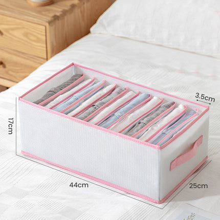 Foldable Clothes Storage Organizer for Drawers, 5 Sizes from 36 x 17 x 12 cm to 44 x 28 x 22 cm for Closet and Wardrobe