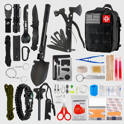 Tactical Survival Backpack with Battery-Powered Multi-Tool | Lightweight Outdoor Gear for Camping and Emergency Preparedness