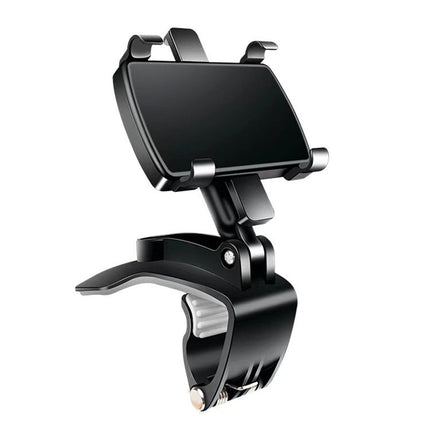 Car Phone Holder with 360 Degree Rotation for Horizontal, Vertical or Angled Viewing, Universal Eye Level Mount for All Phones and Cars