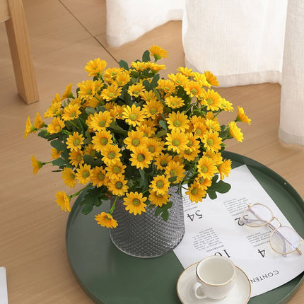 Artificial Daisy Bouquet Table Centerpiece for Home Decor | Cheerful Floral Arrangement for Special Occasions