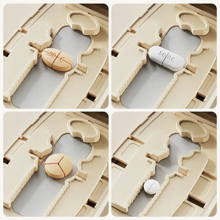 Portable Pill Cutter with Precision Blades | Compact Tool for Easy Medication Management