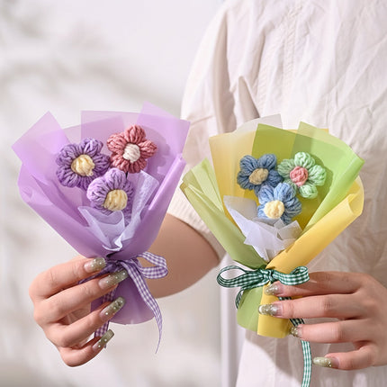 Mini Fabric Flower Bouquet with Handmade Look | Charming Decorative Gift for Mother's Day and Special Occasions
