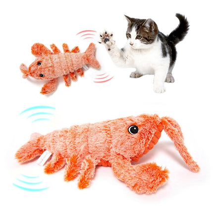 Interactive Wiggling Lobster Pet Toy with Squeaker | Stimulating Fun for Dogs and Cats