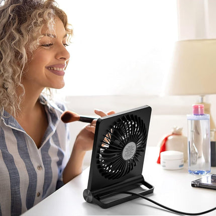 Portable USB Table Fan with Foldable Design | Compact Cooling for Home and Office Use