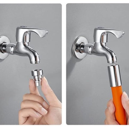 Faucet Extension Hose, 360 Degree Rotation, G 1/2 Inch Universal Fit, 8 12 and 20 Inch Lengths for Kitchen and Bathroom