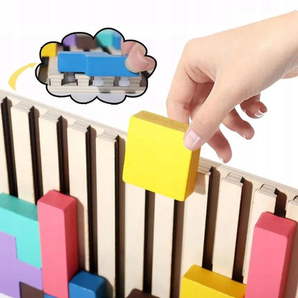 Wooden Puzzle Blocks for Kids with Educational Shapes | Interactive Learning Fun