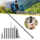 Walking Sticks for Hiking, Adjustable Hiking Stick with Hidden Survival Kit, Aluminum Trekking Pole, Camping Gear