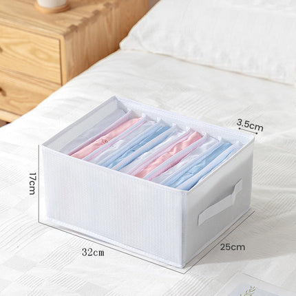 Foldable Clothes Storage Organizer for Drawers, 5 Sizes from 36 x 17 x 12 cm to 44 x 28 x 22 cm for Closet and Wardrobe