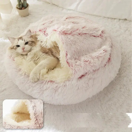 Pet Beds, Warm Pet Bed with Anti Slip Bottom, Washable Pet Cave for Sleeping and Napping – image 4