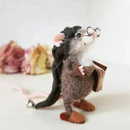 Needle Felted Mouse Figurine, Handmade Gifts and Christmas Decorations – image 17