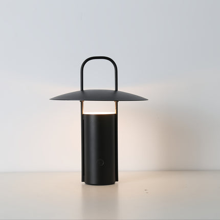 Wireless LED Touch Lamp with Three Colour Modes | USB Rechargeable Metal Light for Indoor & Outdoor Elegance