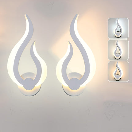 Flame-Shaped LED Wall Light with 10W Warm White Glow | Modern Acrylic Sconce for Elegant Ambient Illumination