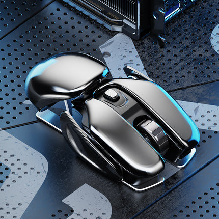 Silent Click Mouse with Programmable Buttons, High Precision Sensor and Smooth Glide Feet for Office and Gaming