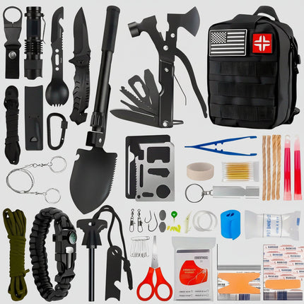 Tactical Survival Backpack with Battery-Powered Multi-Tool | Lightweight Outdoor Gear for Camping and Emergency Preparedness
