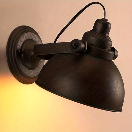 Wall Sconces, Hallway Light Fixture with Adjustable Swing Arm, Industrial Vintage Wall Light, Retro Metal Wall Lamp_04