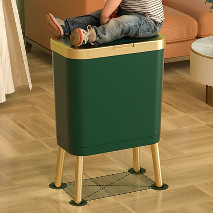 15L Odour-Sealing Trash Can with Flip-Top Lid | Modern Waste Bin for Kitchen and Bathroom Organization