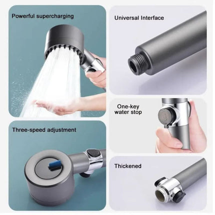 Filtered Water Shower Head with Adjustable Spray Settings | Spa-Like Clean for Hair and Skin
