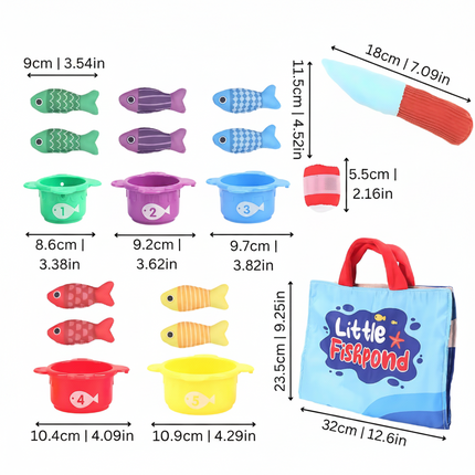 Interactive Fishing Toy Playset for Kids with Colorful Accessories | Hands-On Learning Game for Creative Development