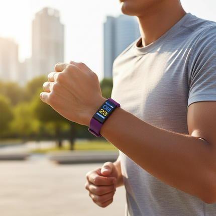 Fitness Tracker Smartwatch with Heart Rate Monitoring | USB Rechargeable for Daily Health Tracking