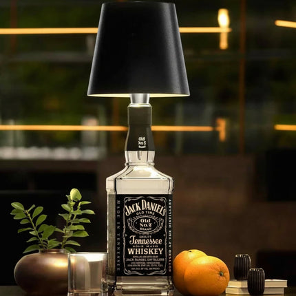 Rechargeable Bottle Lamp with Adjustable Warm White Light | Unique Home Decor for Cozy Ambiance