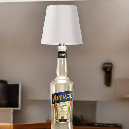 Rechargeable Bottle Lamp with Adjustable Warm White Light | Unique Home Decor for Cozy Ambiance