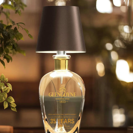Rechargeable Bottle Lamp with Adjustable Warm White Light | Unique Home Decor for Cozy Ambiance