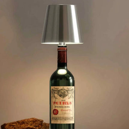 Rechargeable Bottle Lamp with Adjustable Warm White Light | Unique Home Decor for Cozy Ambiance