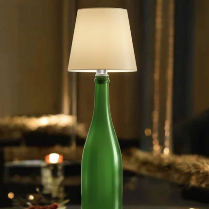 Rechargeable Bottle Lamp with Adjustable Warm White Light | Unique Home Decor for Cozy Ambiance