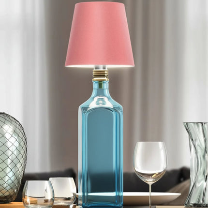 Rechargeable Bottle Lamp with Adjustable Warm White Light | Unique Home Decor for Cozy Ambiance