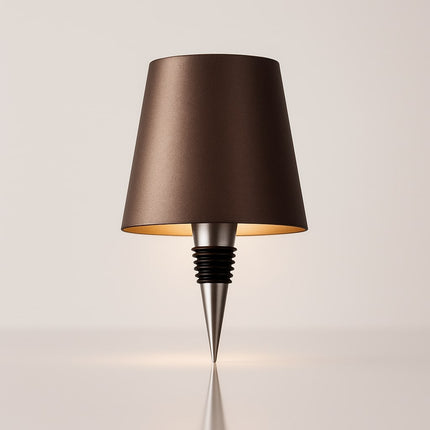 Rechargeable Bottle Lamp with Adjustable Warm White Light | Unique Home Decor for Cozy Ambiance