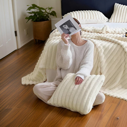 Soft Fleece Throw Blanket for Cozy Comfort | Plush Large Drape for Sofa and Bed Layering