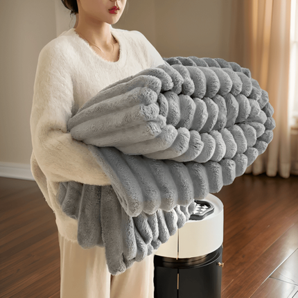 Soft Fleece Throw Blanket for Cozy Comfort | Plush Large Drape for Sofa and Bed Layering