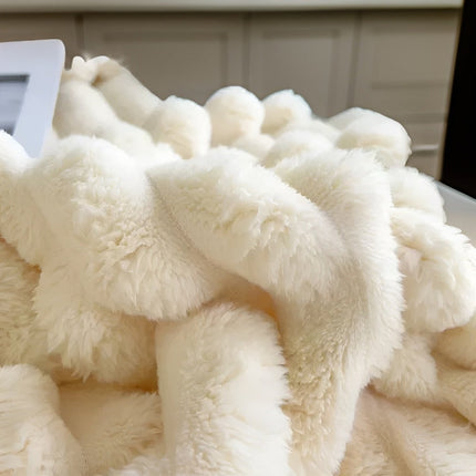 Soft Fleece Throw Blanket for Cozy Comfort | Plush Large Drape for Sofa and Bed Layering