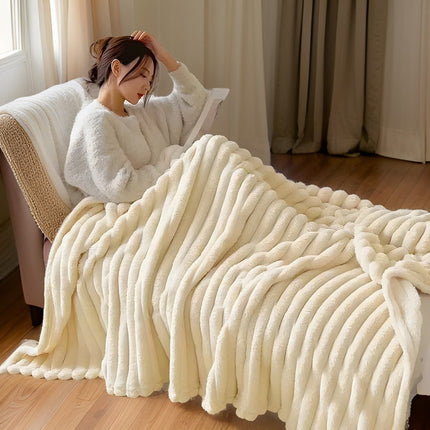 Soft Fleece Throw Blanket for Cozy Comfort | Plush Large Drape for Sofa and Bed Layering