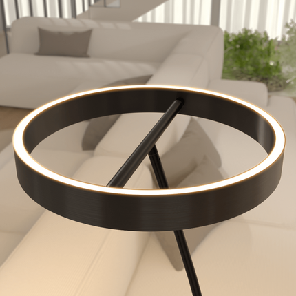 Modern LED Floor Lamp with Remote Control & Adjustable Brightness | Minimalist Design for Cozy Ambiance
